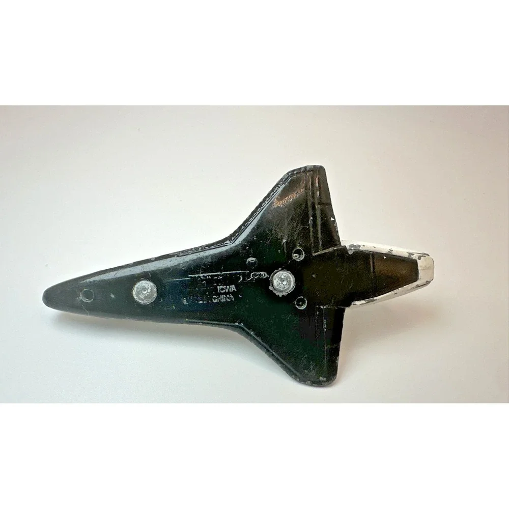 Vintage Ertl NASA Space Shuttle Die Cast Metal Toy USA White Orbiter 3 Inch